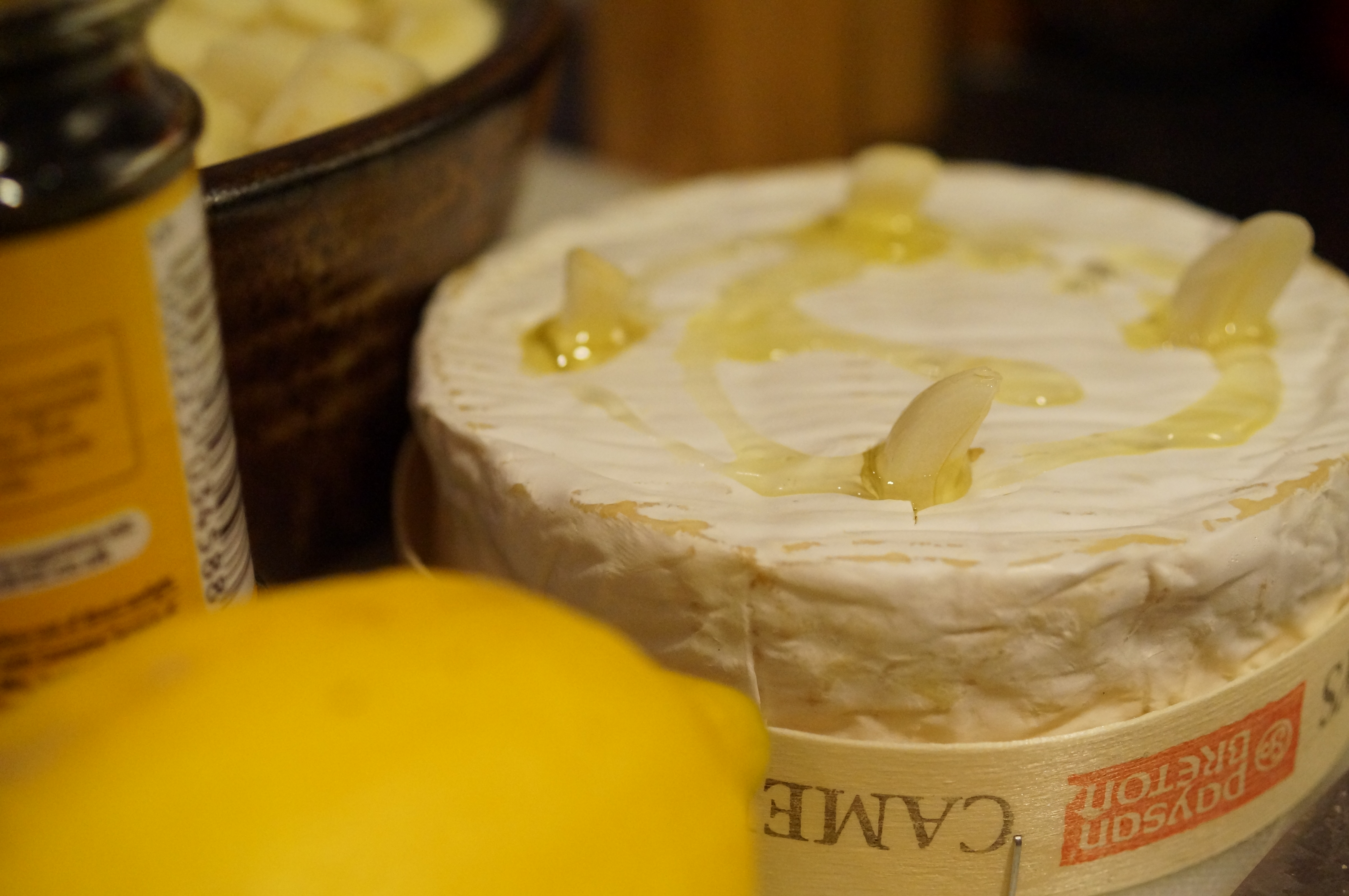Camembert before baking
