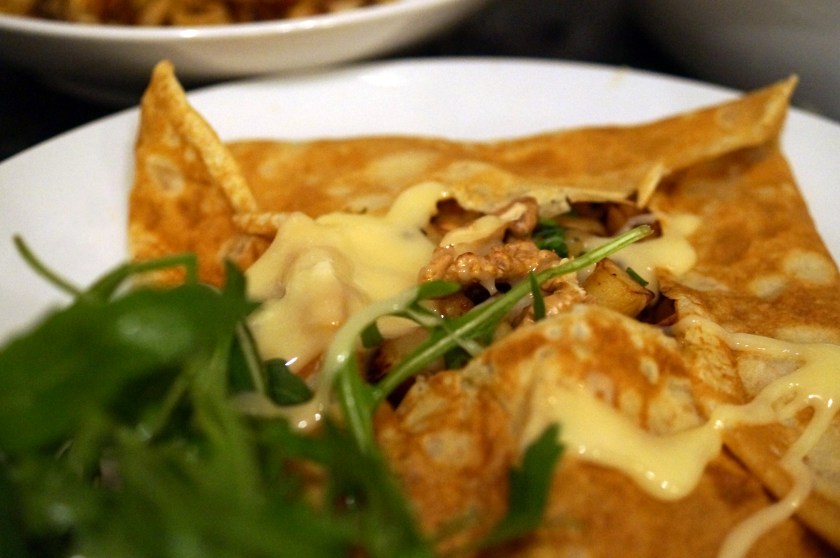Savoury Pancake with Parsnips & Camembert