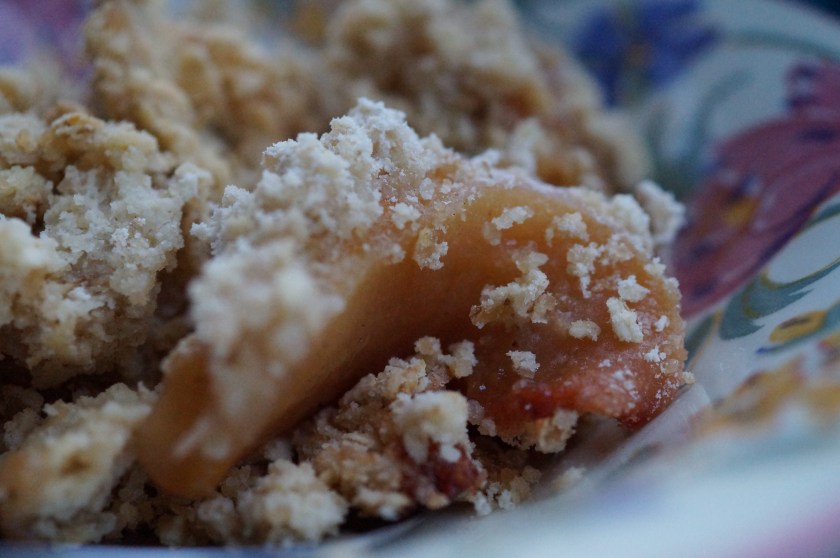 Quince and Apple Crumble