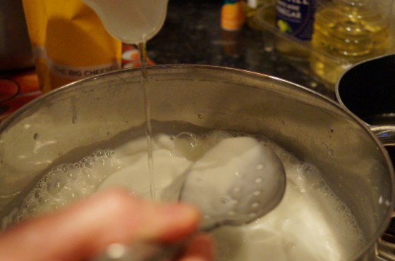 Adding the citric acid