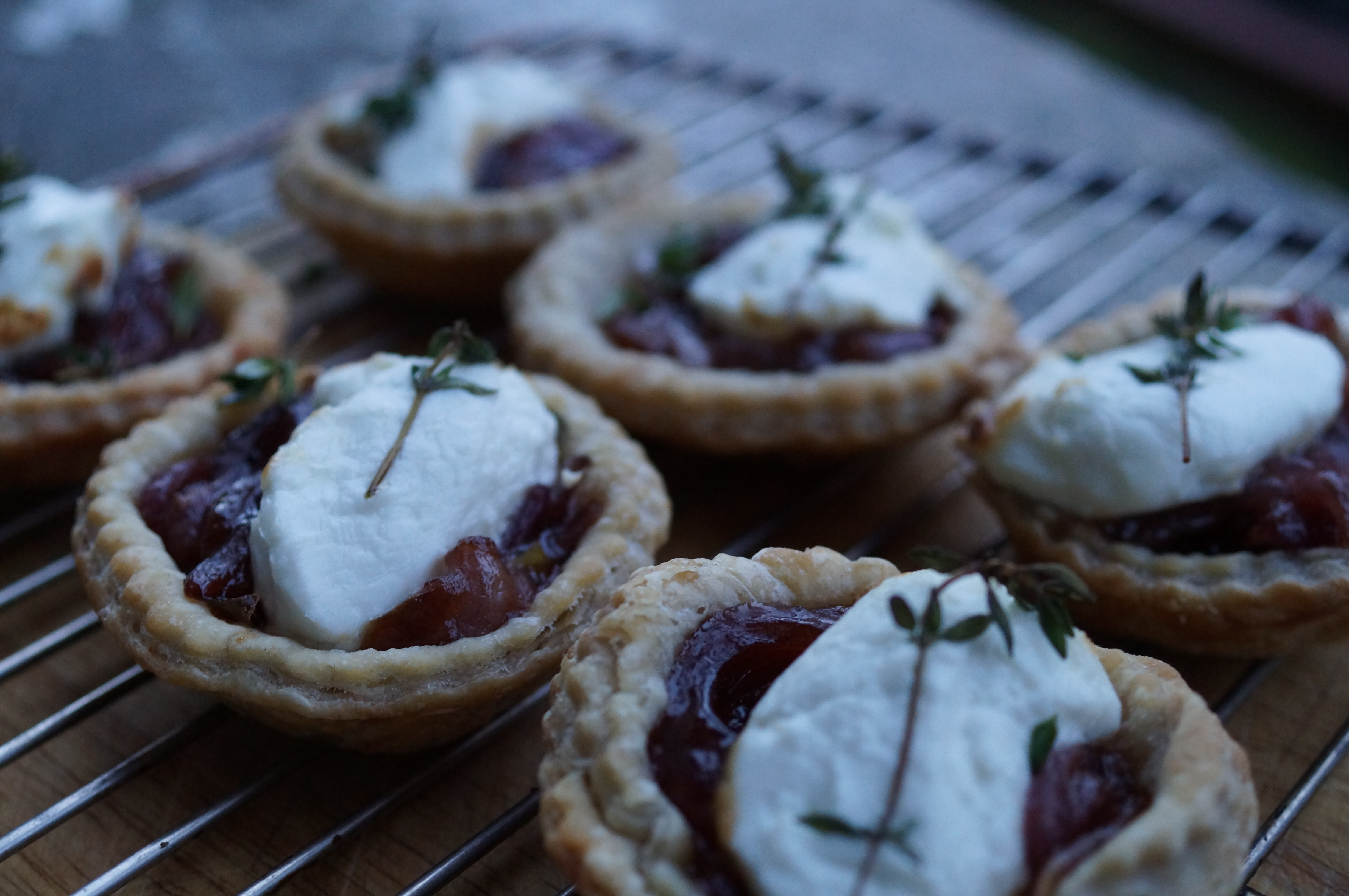 Goats cheese tarts