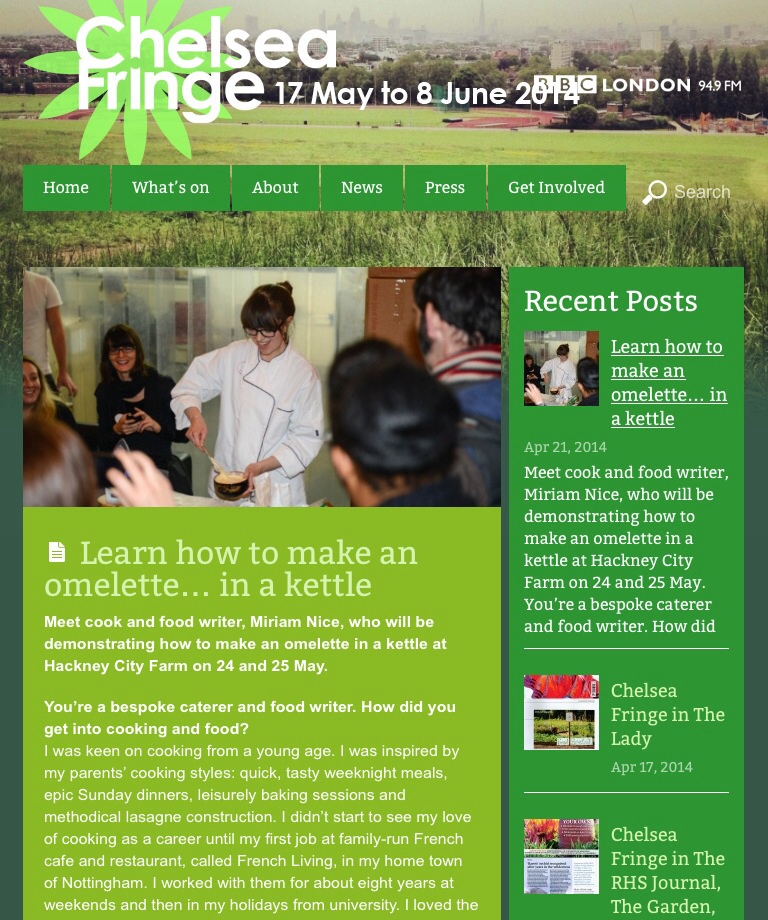 Interview with the Chelsea Fringe organisers